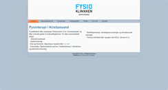 Desktop Screenshot of kristiansand-fysioterapi.no