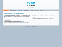 Tablet Screenshot of kristiansand-fysioterapi.no